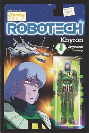 Robotech (2017) issue 7-B Blair Shedd Action Figure Cover