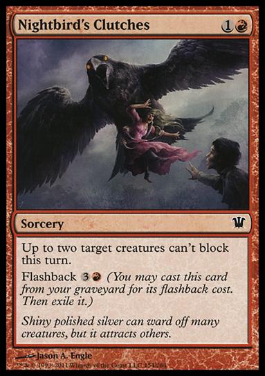 Magic the Gathering: Innistrad (Base Set) card 154 Nightbird's Clutches