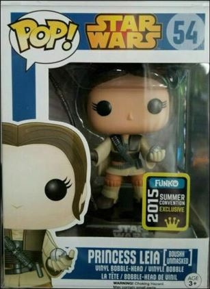 POP! Star Wars figure 54-B Princess Leia (Boushh Unmasked) Summer Convention