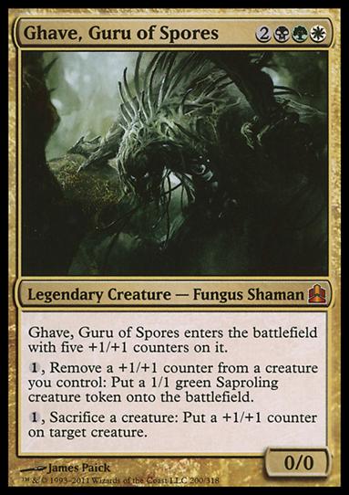 Magic the Gathering: Commander (Base Set) card 200 Ghave, Guru of Spores