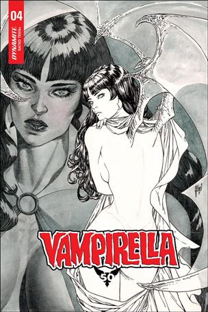 Vampirella (2019) issue 4-M Guillem March 1:50 Black & White Cover