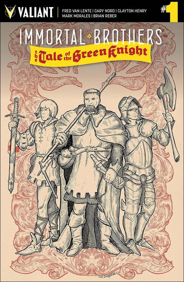 Immortal Brothers:  The Tale of the Green Knight issue 1-D J.M. Dragunas 1:20 Cover