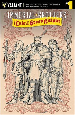 Immortal Brothers:  The Tale of the Green Knight issue 1-D J.M. Dragunas 1:20 Cover