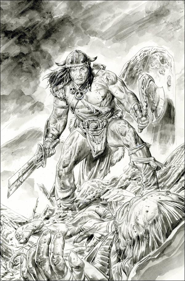 Conan the Barbarian (2023) issue 3-E Doug Braithwaite B&W Ink Virgin Cover