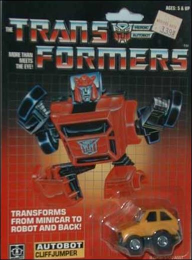 Transformers: More Than Meets the Eye (Generation 1) figure 21-B Cliffjumper (Autobot Mini-Car) (Yellow Body)