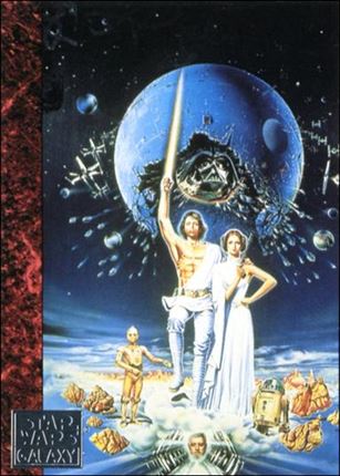 Star Wars Galaxy: Series 1 (Factory Base Set) card 56 Artists' Imaginations
