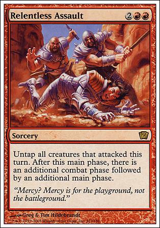 Magic the Gathering: 9th Edition (Base Set) card 212 Relentless Assault