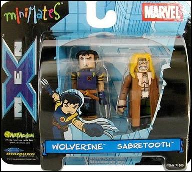Marvel Minimates figure 7 Ultimate Wolverine and Ultimate Sabretooth