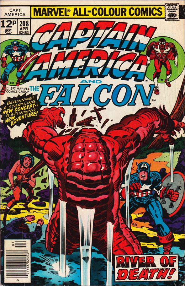 Captain America (1968) issue 208-B UK Price Cover