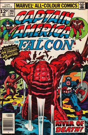 Captain America (1968) issue 208-B UK Price Cover