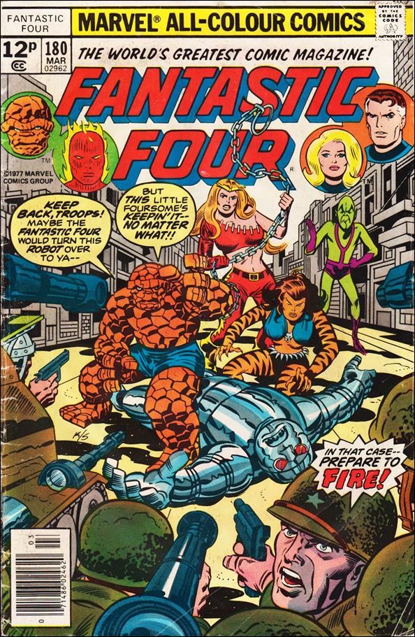 Fantastic Four (1961) issue 180-B UK Price Cover