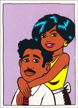 Love & Rockets (Base Set) card 6 Heraclio & Carmen