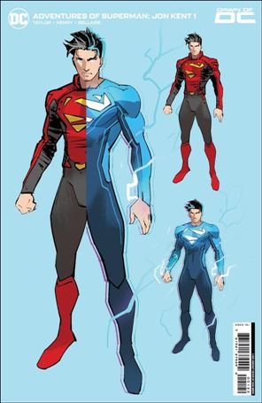 Adventures of Superman: Jon Kent issue 1.00-K Dan Mora 1:100 Design Spot Glass Cover