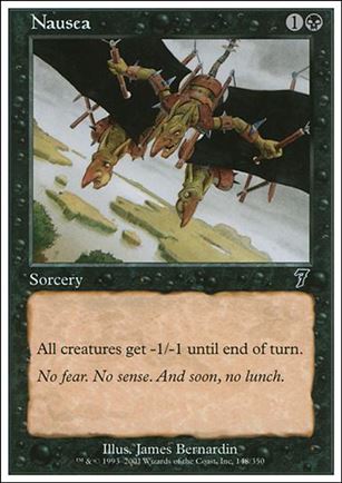 Magic the Gathering: 7th Edition (Base Set) card 148 Nausea
