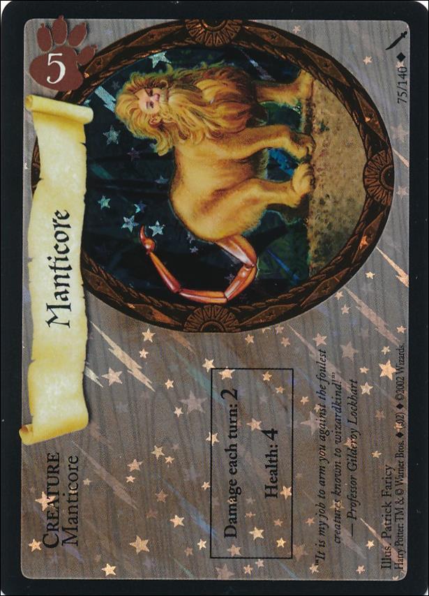 Harry Potter (Promos) card 19 Manticore