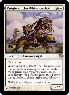 Magic the Gathering: Duel Decks: Knights vs. Dragons (Base Set) card 6 Knight of the White Orchid