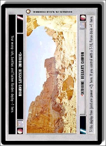 Star Wars: Special Edition Limited (Base Set) card 287 Tatooine: Beggar's Canyon