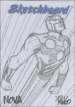 Marvel Creators Collection '98 (Sketchboard Subset) card 12 Nova (Blue)