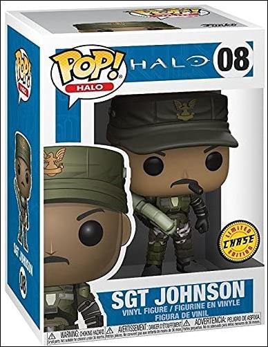 POP! Halo figure 8-B Sgt Johnson (w/ Cigar) Chase