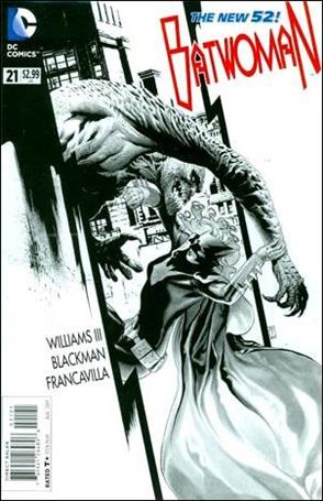 Batwoman (2011) issue 21-B 1:25 Black and White Cover