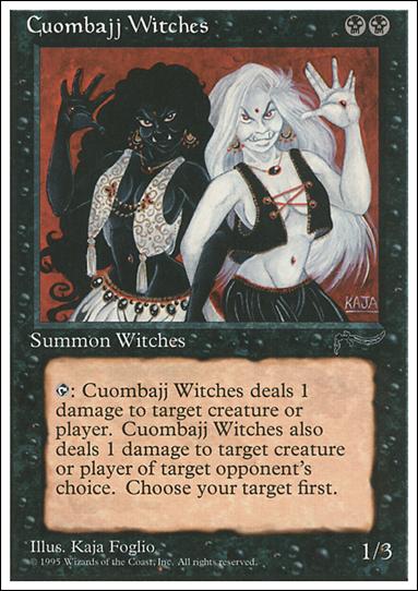 Magic the Gathering: Chronicles (Base Set) card 31 Cuombajj Witches