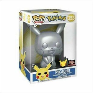 POP! Games figure 353-C Pikachu (10 inch Metallic Target Con Exclusive)