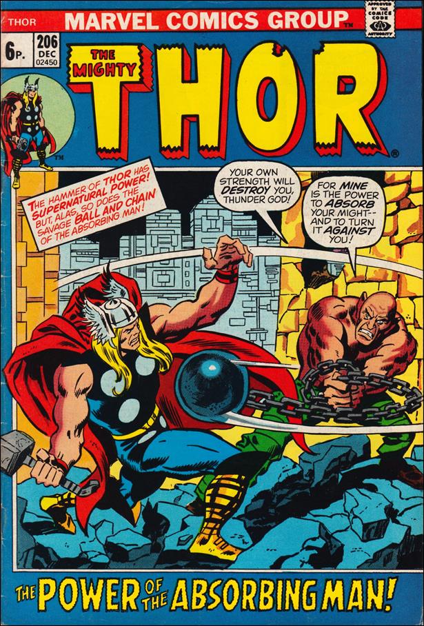 Thor (1966) issue 206-B UK Price Cover