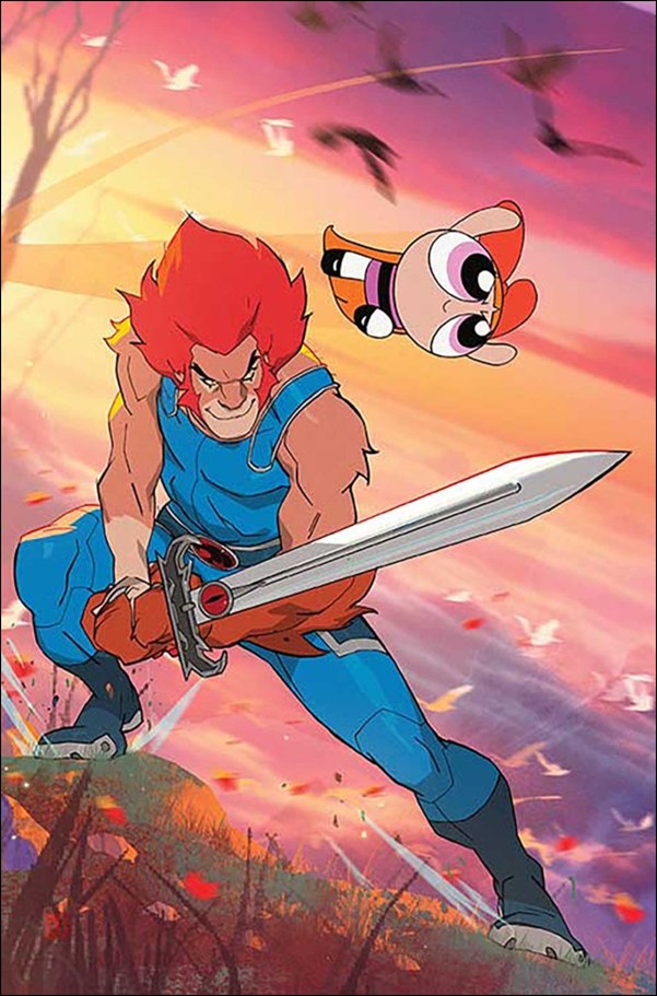 ThunderCats / The Powerpuff Girls issue 1-P Coran Kizer Stone Virgin 1:7 Cardstock Cover