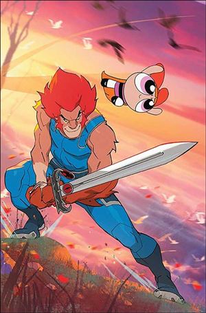 ThunderCats / The Powerpuff Girls issue 1-P Coran Kizer Stone Virgin 1:7 Cardstock Cover