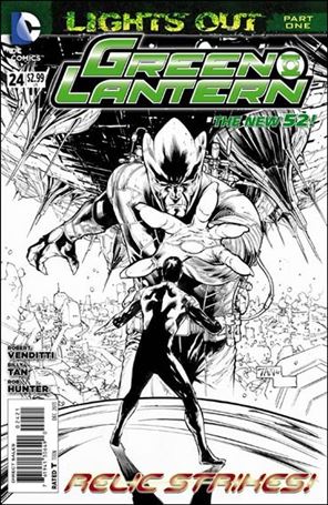 Green Lantern (2011) issue 24-D 1:25 Black and White Cover