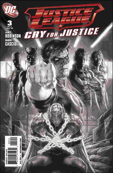 Justice League: Cry for Justice issue 3-B Black and White Cover (2nd Printing)