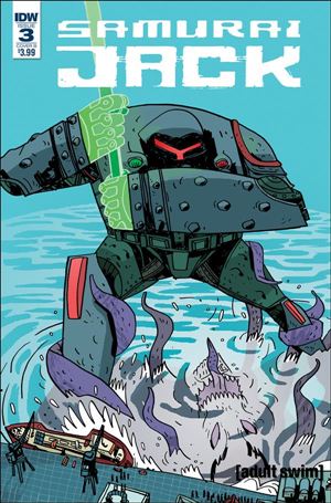 Samurai Jack: Quantum Jack issue 3-B Warwick J. Cadwell Cover
