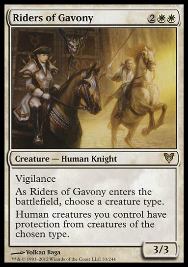Magic the Gathering: Avacyn Restored (Base Set) card 33 Riders of Gavony