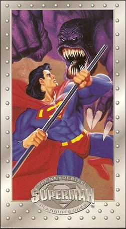 Superman: The Man of Steel Platinum Series Collector's Edition (Base Set) card 81 Superman and Parasite