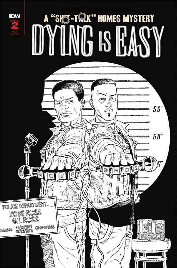 Dying is Easy issue 2-C Gabriel Rodriguez 1:10 Black and White Cover