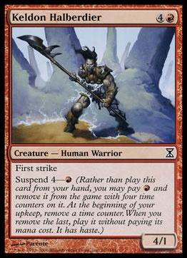 Magic the Gathering: Time Spiral (Base Set) card 167 Keldon Halberdier
