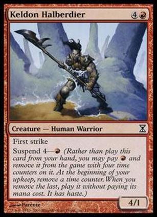 Magic the Gathering: Time Spiral (Base Set) card 167 Keldon Halberdier