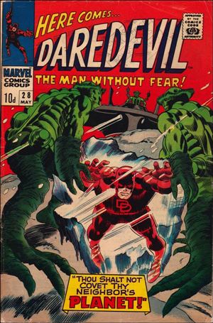 Daredevil (1964) issue 28-B UK Price Cover