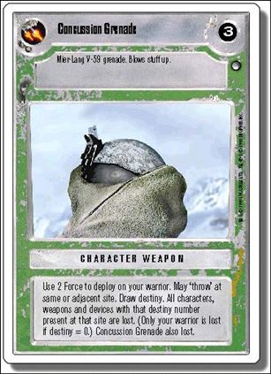Star Wars: Hoth Revised (Base Set) card 159 Concussion Grenade