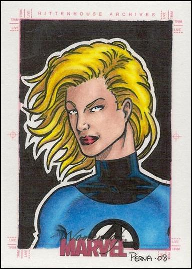 Women of Marvel (SketchaFEX Subset) card TP Tony Perna 1/150