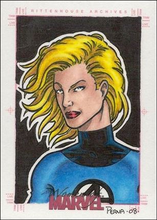 Women of Marvel (SketchaFEX Subset) card TP Tony Perna 1/150