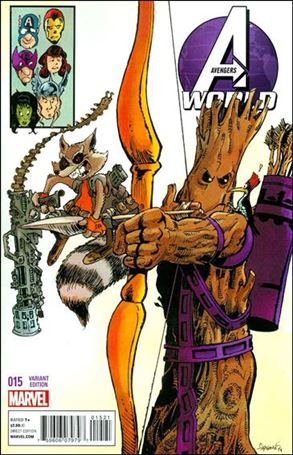 Avengers World issue 15-B Rocket Raccoon and Groot Cover