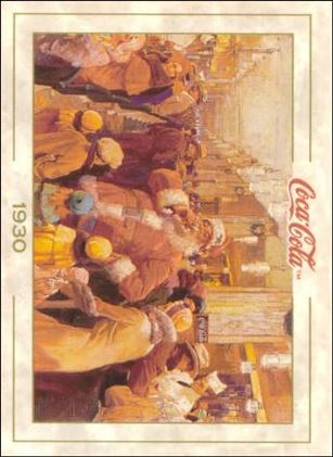 Coca-Cola Collection Series 1 (Base Set) card 32 1st Santa Claus Advertisement (1930)