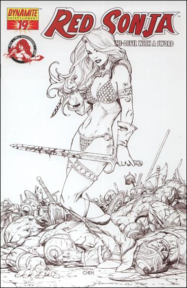 Red Sonja (2005) issue 19-E Sean Chen 1:15 Sketch Cover