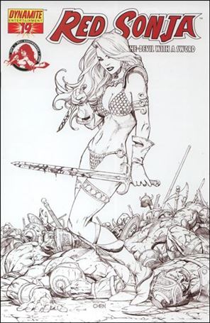 Red Sonja (2005) issue 19-E Sean Chen 1:15 Sketch Cover