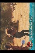 Lost World: Jurassic Park (Base Set) card 9 The Hunters Bag Their Prize!