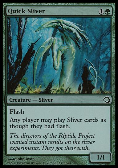 Magic the Gathering: Premium Deck Series: Slivers (Base Set) card 10 Quick Sliver