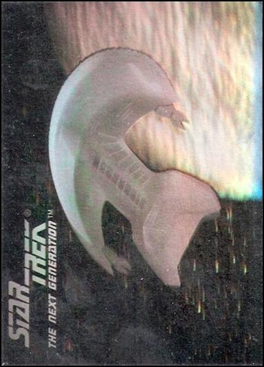 Star Trek: The Next Generation - Inaugural Edition (Hologram Subset) card 04H Ferengi Marauder
