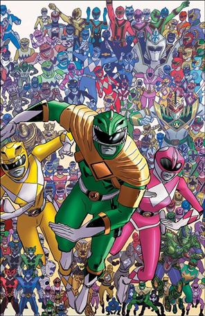 Mighty Morphin Power Rangers issue 25-K Scott Koblish 1:25 Wraparound Cover