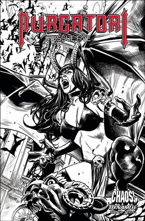 Purgatori (2021) issue 5-J Michael Sta Maria 1:10 Black & White Cover